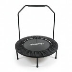 Trampoline relaxdays avec barre d'appui, � 102 cm, mini - trampoline pliable jusqu'� 120 kg, fitness ...