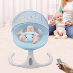 Gojoy - transat bébé balancelle bébé Électrique, bleu, avec télécommande, harnais 3 points, pliable, ... Gojoy - transat bébé balancelle bébé Électrique, bleu, avec télécommande, harnais 3 points, pliable, ...
