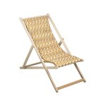 Jardin prive - transat chilienne matelasse electro - cumin - f100