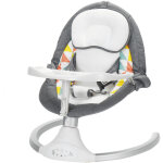 Transat électrique balancelle bébé chaise haute 5 vitesses bluetooth musique avec table à manger + rangements ... Transat électrique balancelle bébé chaise haute 5 vitesses bluetooth musique avec table à manger + rangements ...
