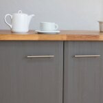 Film adh�sif d�coratif pour meuble bois de luxe 150 x 67, 5cm gris fonc�