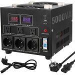 Mophorn - transformateur convertisseur de tension , 5000 w, élévateur / abaisseur robuste, 110 v à 220 ... Mophorn - transformateur convertisseur de tension , 5000 w, élévateur / abaisseur robuste, 110 v à 220 ...