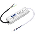 Transformateur led 24v, led driver 60w, alimentation 2. 5a tanche ip67, transfo 220v  24v dc pour l'clairag ...