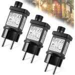 Transformateur led 31v 6w: 3 pices prise clignotante avec fonction minuterie, tanche ip44 transformateur ...