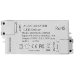 Transformateur � led alimentation � led - 30w, 12v dc, 2. 5a tension constante pour les bandes lumineuses ...