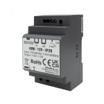 Transformateur led pour rail din premium 12v 60w ip20 noir eco light