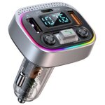 Transmetteur fm bt 5. 4 - thomson - 12 / 24 v - 1a + qc3. 0 + pd30 w - led bleu