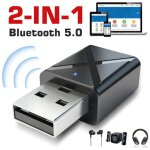 Transmetteur et r�cepteur bluetooth 5. 0 2 en 1, �metteur bluetooth pour tv, adaptateur bluetooth sans ...