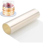 Transparent patisserie, feuilles d'ac�tate epaissies 30cm x 10m, cercle a patisserie transparent pour ...