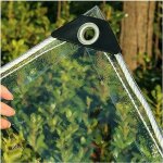 Transparente avec ?illets couverture de feuille de toit de terrasse de pergola en pvc durable 360g / ...