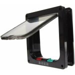 Trappe de porte avec serrure pour chat et chien adapt�e aux animaux de compagnie (taille : 19 x 19, 7 ...