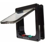 Trappe de porte avec serrure pour chat et chien adapt�e aux animaux de compagnie (taille : 19 x 19, 7 ...