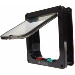 Trappe de porte avec serrure pour chat et chien adapt�e aux animaux de compagnie (taille : 19 x 19, 7 ...