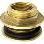 Travers�e de paroi en laiton de 1 / 2 pouce (15 / 21) de inoxydable , travers�e cloison pour robinets ...