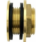 Travers�e de paroi en laiton de 3 / 4 pouce (20 / 27) de haute qualit� inoxydable + 2x joints en caoutchouc ...