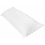 Traversin rectangulaire plat blanc 140 cm