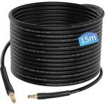 Treetalk - 15m flexible tuyau pour krcher k2 k3 k4 k5 k6 k7 nettoyeur haute pression accessoires rallonge ...