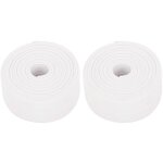 Lot de 2 rouleaux de plinthes souples autocollantes en pvc - 38 mm x 3, 2 m - pour cuisine et salle de ...