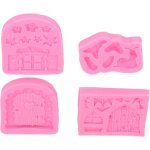 Treetalk - lot de 4 moules en silicone en forme de jardin de fées vintage enchanté, moules à chocolat ... Treetalk - lot de 4 moules en silicone en forme de jardin de fées vintage enchanté, moules à chocolat ...