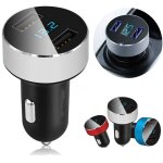 Treetalk - adaptateur de chargeur de voiture double ports 3. 1a prise allume - cigare usb 12v / 24v voltmtre ...