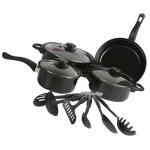 Treetalk - ensemble de casseroles et poles, ensemble de cuisson antiadhsif de 13 pices, batterie de ...