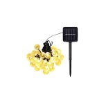 Guirlande lumineuse solaire 100 led en forme de globe, idale pour un jardin, une terrasse, une pergola ...