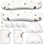 Kit de nettoyage de piscine avec lunette avant et arrire axv604whp, rabat axv434whp, chaussures de pod ...