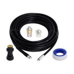 Treetalk - kit de nettoyage de tuyau d'évacuation pour nettoyeur haute pression avec adaptateur, déboucheur ... Treetalk - kit de nettoyage de tuyau d'évacuation pour nettoyeur haute pression avec adaptateur, déboucheur ...