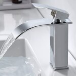 Treetalk - moderne robinet salle de bain cascade, design elégant robinet lavabo, mitigeur en laiton, ... Treetalk - moderne robinet salle de bain cascade, design elégant robinet lavabo, mitigeur en laiton, ...