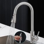 Treetalk - robinet cuisine avec douchette extensible mitigeur - rabattable mitigeur robinet evier de ...