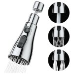 Promotion robinet de cuisine pulvrisateur 3 modes - buse  360 degrs pour robinet de cuisine, tte ...