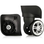 Treetalk - roulette de valise, paire de roues pivotantes pour bagages roulettes pivotantes pour valise ...