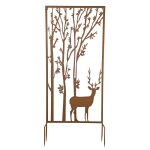 La grande prairie - treillage cerf arbor� 60x10x140cm