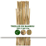 Treillis en bambou pour jardin, balcon et terrasse extensible individuellement r�sistant aux intemp�ries ...