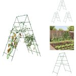 Treillis de jardin pour plantes grimpantes 3 pcs forme a acier - trellis de jardin - support plante grimpante ...