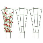 Treillis de jardin rectangulaire en m�tal vert 24 po x 60 po (unit� de 2)