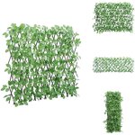 Treillis de lierre artificiel extensible vert 180x65 cm - cl�ture v�g�tale - trellis v�g�tal - d�coration ...