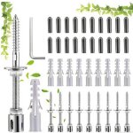 Treillis mtallique pour plantes grimpantes support mural acier inoxydable kit jardinage tomates concombres ...