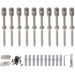 Treillis mural, kit de treillis multifonctionnel confortable en acier inoxydable, forte capacit� de charge ...