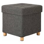 Tresice france - songmics coffre rangement 40l gris foncé Tresice france - songmics coffre rangement 40l gris foncé