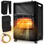 Tresko chauffage au gaz portable 4200 w pour intrieur avec rgulateur de pression, tuyau et housse de ...