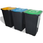 Conteneur vert pour dchets tris 50 l - capacit so zie