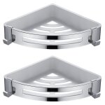 Triangle, 2 pices etagre de douche d'angle, serviteur de douche sans percage, antirouille pour panier ...