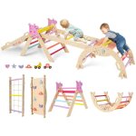 Triangle jouets d'escalade pour b�b� pliables ensemble d'escalade montessori en bois aire de jeux int�rieure ...