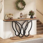 Tribesigns - table console de 140 cm, table d'entrée vec cadre en métal papillon, table de canapé tables ... Tribesigns - table console de 140 cm, table d'entrée vec cadre en métal papillon, table de canapé tables ...