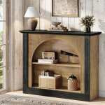 Tribesigns table console � 3 niveaux, table d?entr�e en bois avec rangement, 110 cm, bout de canap� pour ...