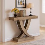 Tribesigns table console �troite 110 x 30 x 85 cm table basse avec structure en bois, table d'appoint, ...