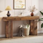 Tribesigns table console rectangulaire de 160 cm de long, table basse derri�re le canap� pour entr�e, ...