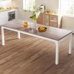 Tribesigns - table de salle à manger industrielle de 200 x 70 x 75 cm, table de cuisine pour 6 à 8 personnes, ... Tribesigns - table de salle à manger industrielle de 200 x 70 x 75 cm, table de cuisine pour 6 à 8 personnes, ...