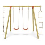 Portique bois 2, 30 m topwood tila - 4 enfants
